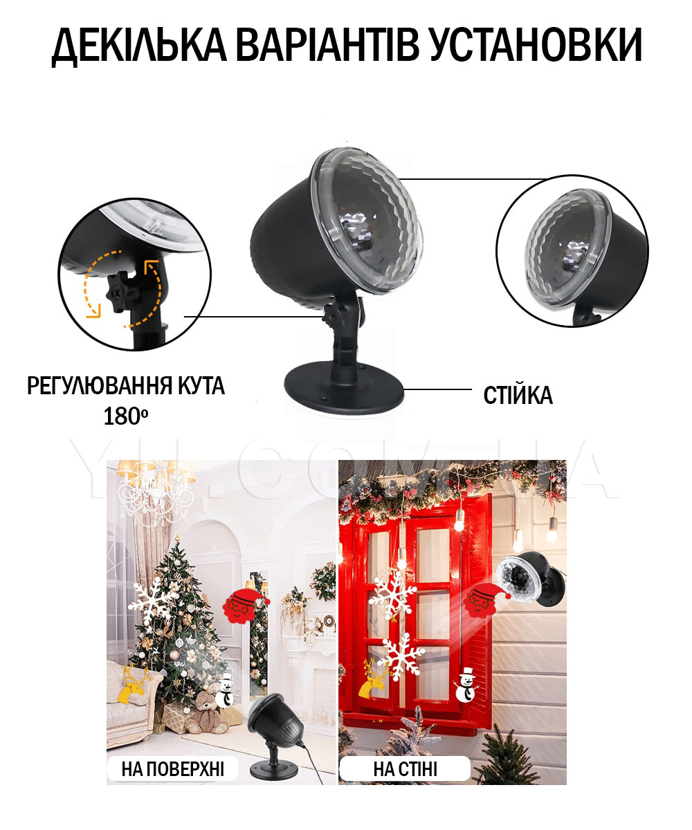Светодиодный RGB диско проектор Ocean Wave Projector Light